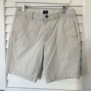 J.Crew Factory 9” Flex Chino Short in Stone. Size 30.